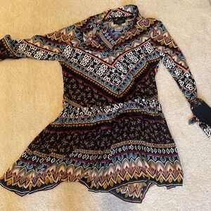 Laundry by Shelli Segal printed shirt dress - small